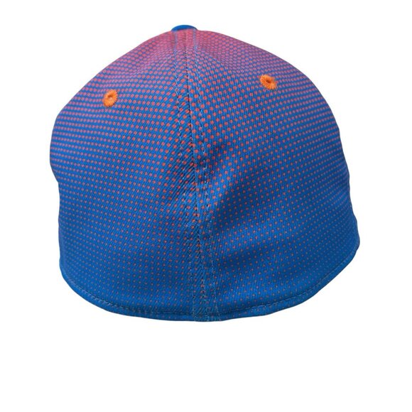 CCM Halftone Structured Flex Fitted Hat Cap S/M Hockey Equipment Blue Orange Dad - Picture 5 of 11